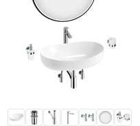 Комплект Wellsee 7 в 1 Lavinia Boho Bathroom Sink накладная раковина 63x42 см 20219477R