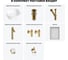 Комплект Wellsee 7 в 1 Lavinia Boho Bathroom Sink накладная раковина 42x42 см 20219447R 13
