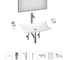 Комплект Wellsee 7 в 1 Lavinia Boho Bathroom Sink накладная раковина 59x39 см 20219365R 1