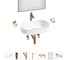 Комплект Wellsee 7 в 1 Lavinia Boho Bathroom Sink накладная раковина 55x40 см 20219455R 1