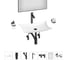 Комплект Wellsee 7 в 1 Lavinia Boho Bathroom Sink накладная раковина 59x39 см 20219366R 1