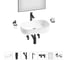 Комплект Wellsee 7 в 1 Lavinia Boho Bathroom Sink накладная раковина 55x40 см 20219454R 1
