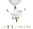 Комплект Wellsee 7 в 1 Lavinia Boho Bathroom Sink накладная раковина 50x36 см 20219255R 1