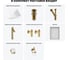 Комплект Wellsee 7 в 1 Lavinia Boho Bathroom Sink накладная раковина 42x42 см 20219303R 13