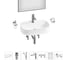 Комплект Wellsee 7 в 1 Lavinia Boho Bathroom Sink накладная раковина 55x40 см 20219469R 1
