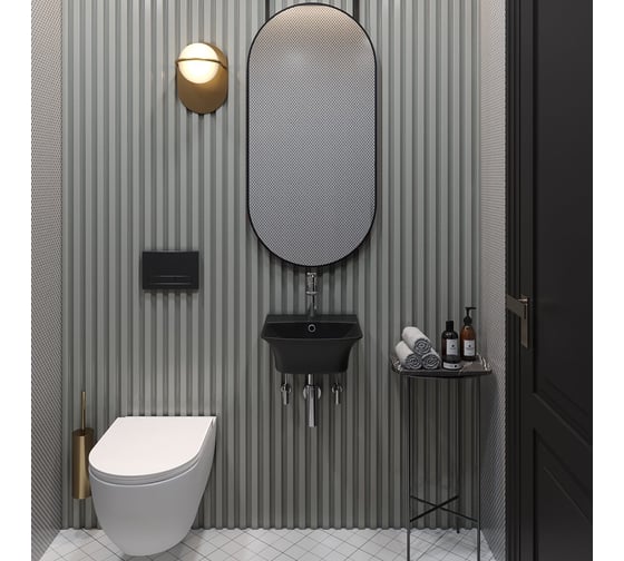 Комплект Wellsee 5 в 1 Lavinia Boho Bathroom Sink накладная/подвесная раковина 35x36 см 20216748R