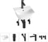 Комплект Wellsee 5 в 1 Lavinia Boho Bathroom Sink накладная/подвесная раковина 35x36 см 20216734R 1