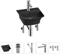 Комплект Wellsee 5 в 1 Lavinia Boho Bathroom Sink накладная/подвесная раковина 35x36 см 20216746R