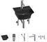 Комплект Wellsee 5 в 1 Lavinia Boho Bathroom Sink накладная/подвесная раковина 35x36 см 20216746R 1