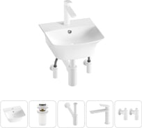 Комплект Wellsee 5 в 1 Lavinia Boho Bathroom Sink накладная/подвесная раковина 35x36 см 20216736R