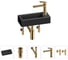 Комплект Wellsee 5 в 1 Lavinia Boho Bathroom Sink накладная/подвесная раковина 37x18 см 20215880R 1