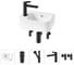 Комплект Wellsee 5 в 1 Lavinia Boho Bathroom Sink накладная/подвесная раковина 37x25 см 20216538R 1