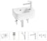 Комплект Wellsee 5 в 1 Lavinia Boho Bathroom Sink накладная/подвесная раковина 37x25 см 20216568R 1