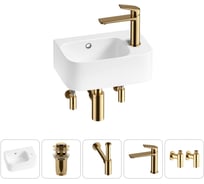 Комплект Wellsee 5 в 1 Lavinia Boho Bathroom Sink накладная/подвесная раковина 37x25 см 20216567R