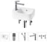 Комплект Wellsee 5 в 1 Lavinia Boho Bathroom Sink накладная/подвесная раковина 37x25 см 20216537R 1