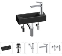 Комплект Wellsee 5 в 1 Lavinia Boho Bathroom Sink накладная/подвесная раковина 38x14 см 20215962R
