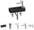 Комплект Wellsee 5 в 1 Lavinia Boho Bathroom Sink накладная/подвесная раковина 38x14 см 20215962R 1