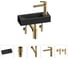 Комплект Wellsee 5 в 1 Lavinia Boho Bathroom Sink накладная/подвесная раковина 38x14 см 20215964R 1