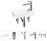 Комплект Wellsee 5 в 1 Lavinia Boho Bathroom Sink накладная/подвесная раковина 38x14 см 20215949R 1
