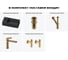 Комплект Wellsee 5 в 1 Lavinia Boho Bathroom Sink накладная/подвесная раковина 40x20 см 20216020R 11