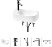 Комплект Wellsee 5 в 1 Lavinia Boho Bathroom Sink накладная/подвесная раковина 40x22 см 20216341R