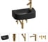 Комплект Wellsee 5 в 1 Lavinia Boho Bathroom Sink накладная/подвесная раковина 40x22 см 20216328R 1