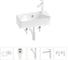 Комплект Wellsee 5 в 1 Lavinia Boho Bathroom Sink накладная/подвесная раковина 40x22 см 20216428R 1