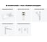 Комплект Wellsee 5 в 1 Lavinia Boho Bathroom Sink накладная/подвесная раковина 40x22 см 20216428R 11