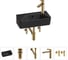 Комплект Wellsee 5 в 1 Lavinia Boho Bathroom Sink накладная/подвесная раковина 40x22 см 20216440R 1