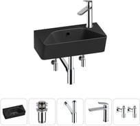 Комплект Wellsee 5 в 1 Lavinia Boho Bathroom Sink накладная/подвесная раковина 40x22 см 20216438R
