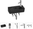 Комплект Wellsee 5 в 1 Lavinia Boho Bathroom Sink накладная/подвесная раковина 40x22 см 20216438R 1