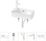 Комплект Wellsee 5 в 1 Lavinia Boho Bathroom Sink накладная/подвесная раковина 40x22 см 20216456R 1