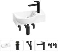 Комплект Wellsee 5 в 1 Lavinia Boho Bathroom Sink накладная/подвесная раковина 40x23 см 20216062R