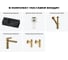 Комплект Wellsee 5 в 1 Lavinia Boho Bathroom Sink накладная/подвесная раковина 40x23 см 20216048R 10