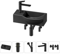 Комплект Wellsee 5 в 1 Lavinia Boho Bathroom Sink накладная/подвесная раковина 40x23 см 20216047R