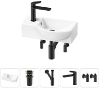 Комплект Wellsee 5 в 1 Lavinia Boho Bathroom Sink накладная/подвесная раковина 40x23 см 20216034R
