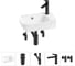 Комплект Wellsee 5 в 1 Lavinia Boho Bathroom Sink накладная/подвесная раковина 40x24 см 20216370R 1