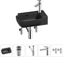 Комплект Wellsee 5 в 1 Lavinia Boho Bathroom Sink накладная/подвесная раковина 40x24 см 20216382R