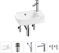 Комплект Wellsee 5 в 1 Lavinia Boho Bathroom Sink накладная/подвесная раковина 40x24 см 20216369R
