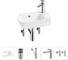 Комплект Wellsee 5 в 1 Lavinia Boho Bathroom Sink накладная/подвесная раковина 40x24 см 20216369R 1