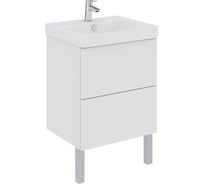 Тумба AQUATON Юнит 55 белый глянец + раковина Адриана 55, 1A288201UN010