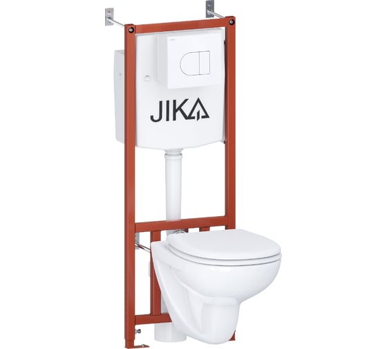 Комплект Jika ПЭК Dino подвесная чаша + инсталляция + сиденье + панель белая 8.6137.3.000.000.9 8613730000009