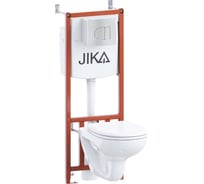 Комплект Jika ПЭК Dino подвесная чаша + инсталляция + сиденье + панель хром 8.6137.3.004.000.9 8613730040009