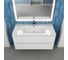 Раковина керамическая для ванной uperwood Monica 100 см, белая глянцевая RMonica100wg 4