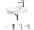 Комплект Wellsee 4 в 1 Lavinia Boho Bathroom Sink накладная/подвесная раковина 45x24 см 20216113R 1