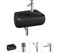 Комплект Wellsee 4 в 1 Lavinia Boho Bathroom Sink накладная/подвесная раковина 44x27 см 20216631R