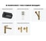 Комплект Wellsee 5 в 1 Lavinia Boho Bathroom Sink накладная/подвесная раковина 40x24 см 20216412R 12