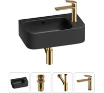 Комплект Wellsee 4 в 1 Lavinia Boho Bathroom Sink накладная/подвесная раковина 45x27 см 20216521R