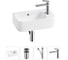 Комплект Wellsee 4 в 1 Lavinia Boho Bathroom Sink накладная/подвесная раковина 45x27 см 20216505R 1