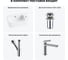 Комплект Wellsee 4 в 1 Lavinia Boho Bathroom Sink накладная/подвесная раковина 45x27 см 20216505R 12